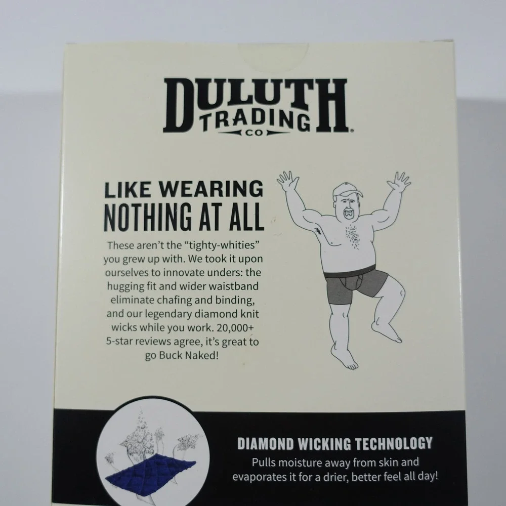 Duluth Trading Company Buck Naked Underwear 6 Pair Performance Boxer Briefs XL - Picture 7 of 8